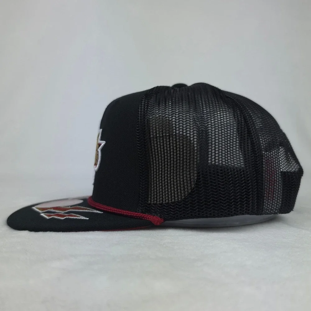 Phila 76ers Mitchell & Ness NBA Trucker Hat Cap 3D Logo Lightning Bill Roped NWT